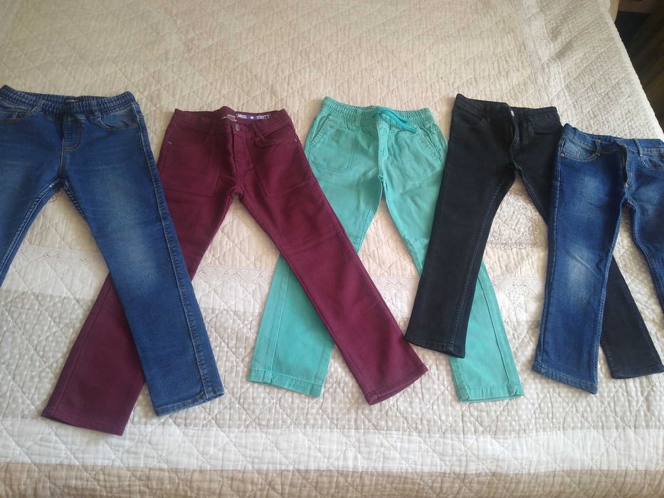 5 blugi slim eleganți băieți 7-8 ani