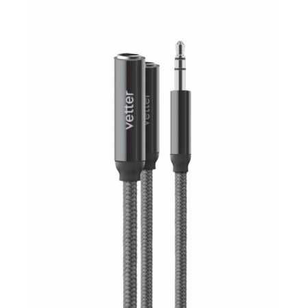 Splitter/Adaptor Audio Vetter: 1x Jack 3.5mm in 2x porturi 3.5mm