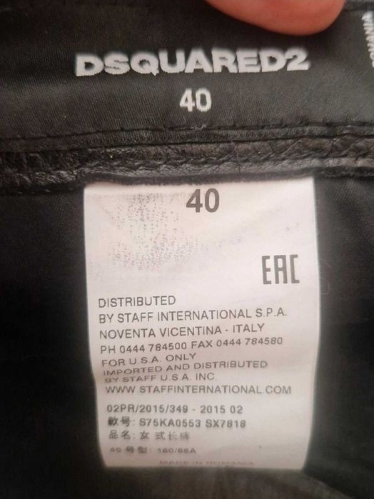 Pantaloni de piele Dsquared2 originali marimea 43