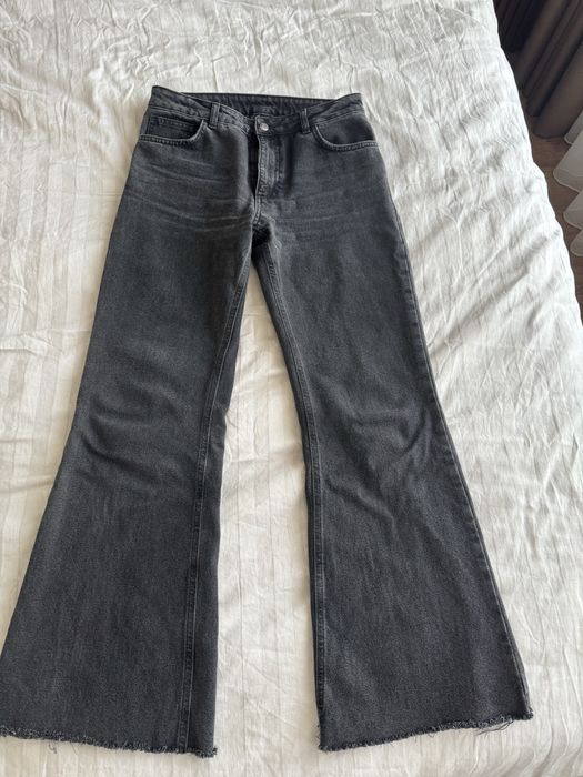 Сиво-черни дънки