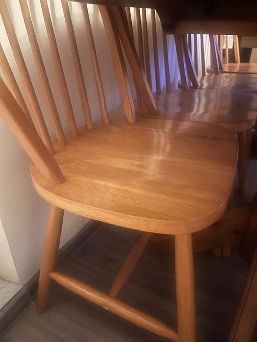 Masa extensibila lemn masiv 6 persoane 160/100