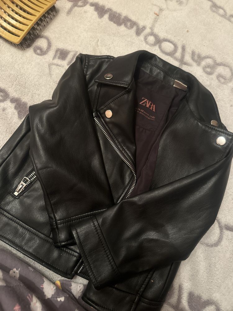 кожено яке zara зара