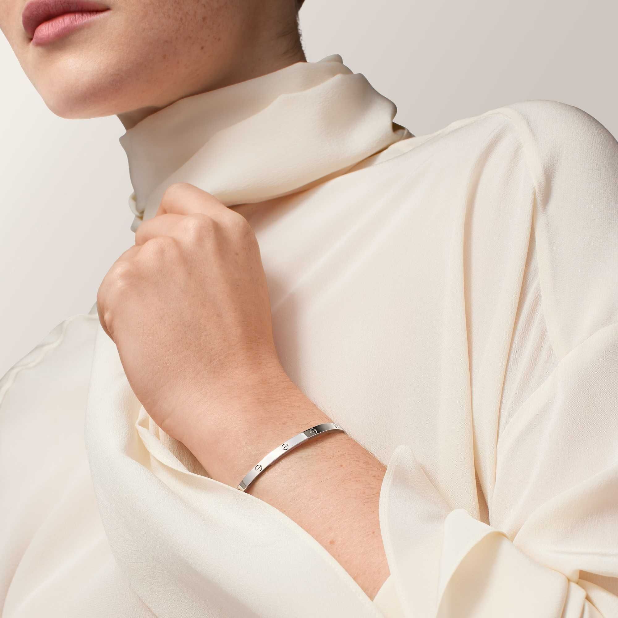 CARTIER Love White Gold Small Model Гривна с Отверка