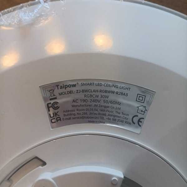 НОВА! Смарт LED таванна лампа 30W с дистанционно, RGB