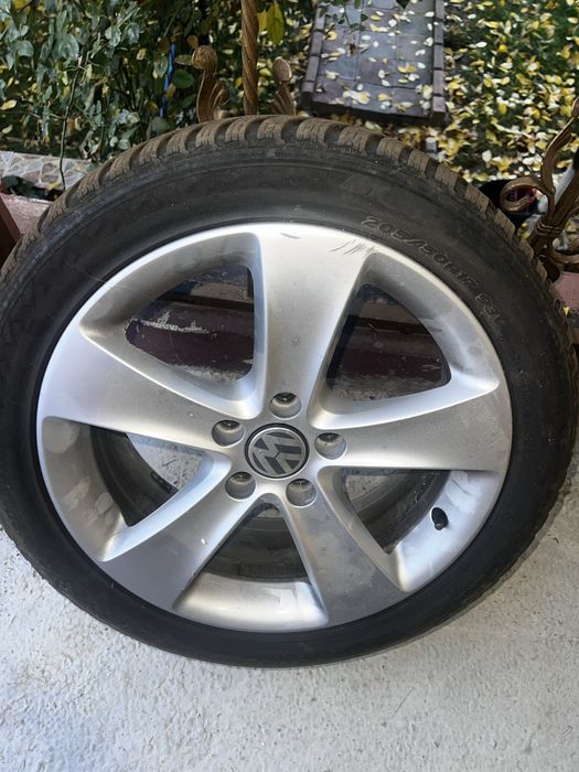 Vand set 4 jante vw cu anvelope de iarna hankoook rs3 205/50/R17