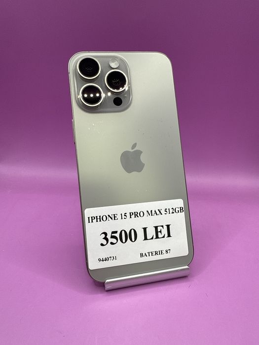 Iphone 15 Pro Max 512gb •Matei Amanet Crangasi•94407