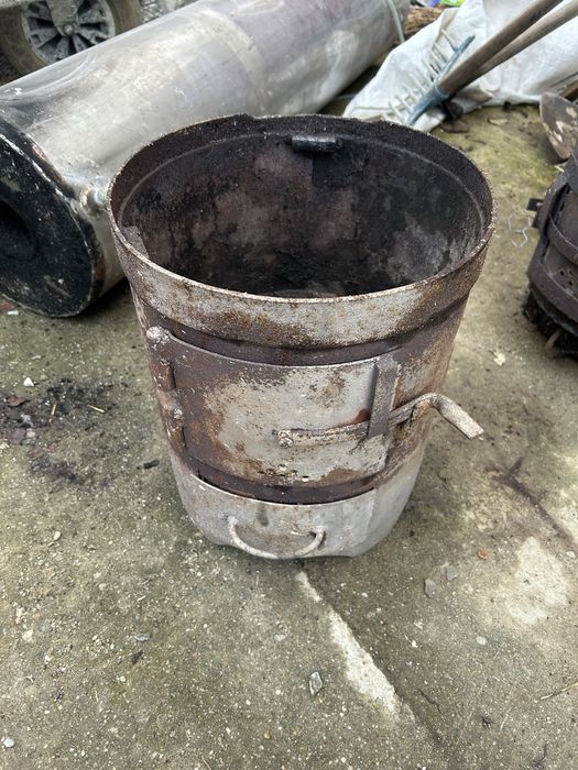 Boiler de inox cu focar de tabla