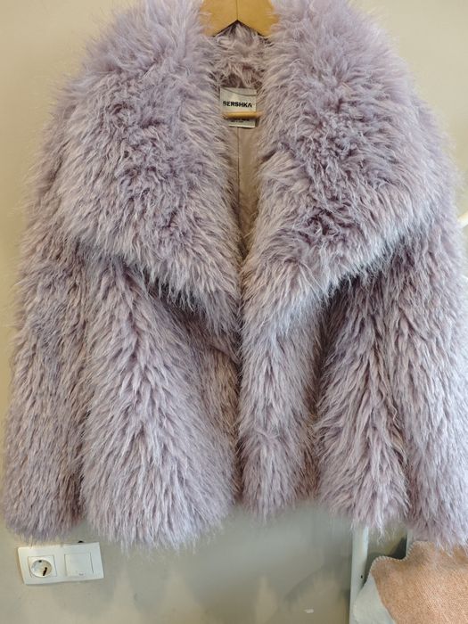 Палто от еко косъм