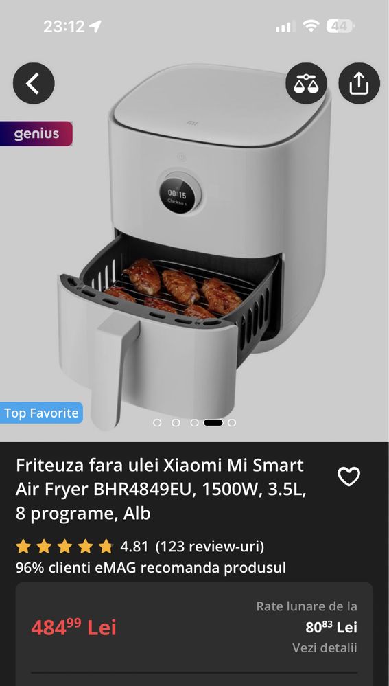 Friteuza Xiaomi MiSmart BHR4849EU