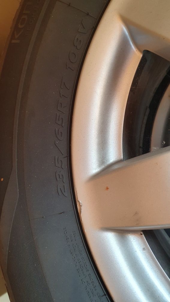 Jante Mercedes 17 + Anvelope iarna 235/65 R17 Hankook Kinergy 4S