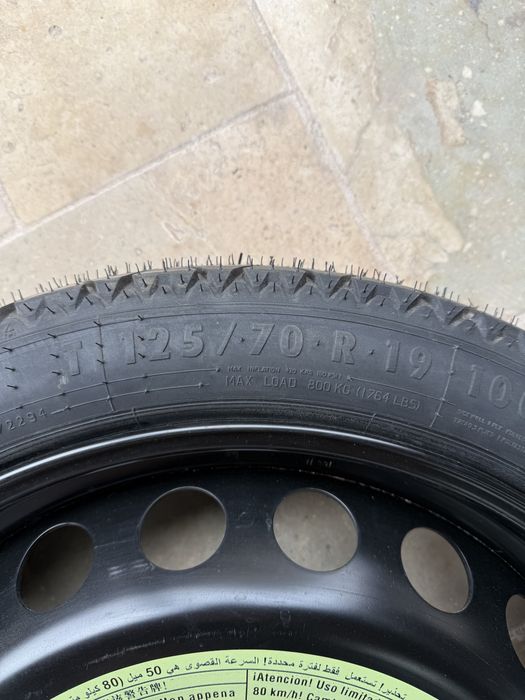 Roata rezerva R19 5x112 Audi, Vw, Mercedes, Skoda, etc