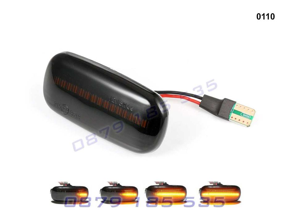 Динамични бягащи мигачи Audi A2 A3 A4 A6 A8 TT странични светлини ауди