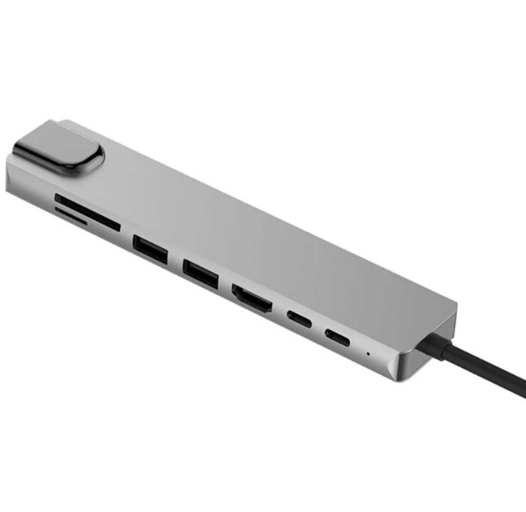 Переходник Type C на HUB (8 в одном).  Алматы.