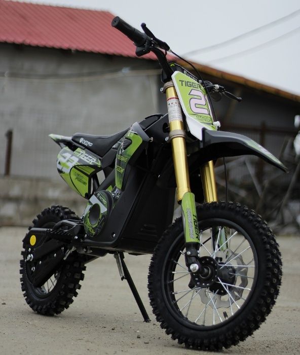 Motocicleta electrica Eco Tiger 1000W 36V 12/10 #Verde