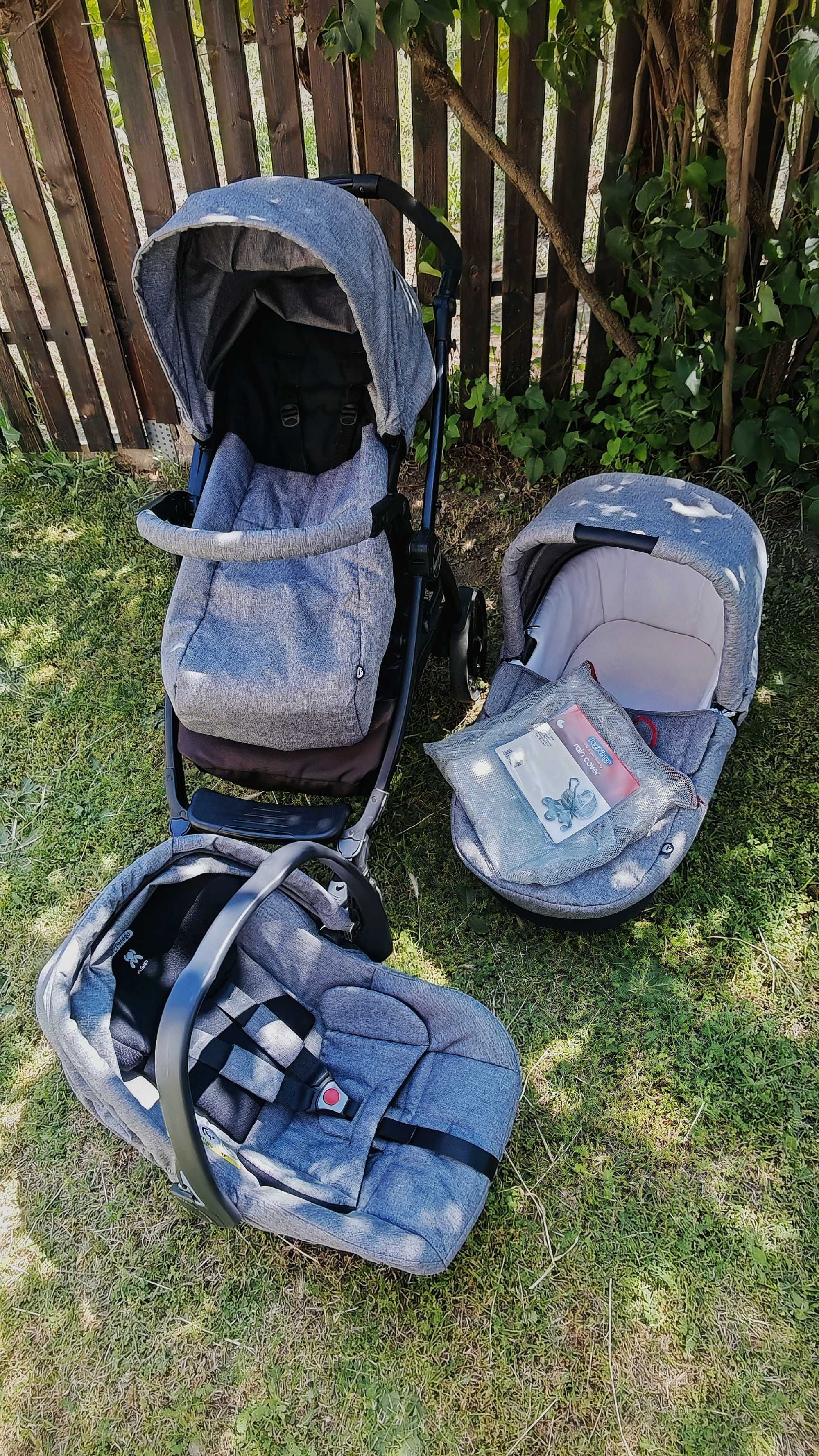 Комбинирана Количка 3 в 1 Peg Perego Futura Modular +подарък дъждобран