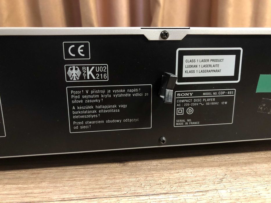 Sony CDP-461, cd player hight density linear converter optical digital