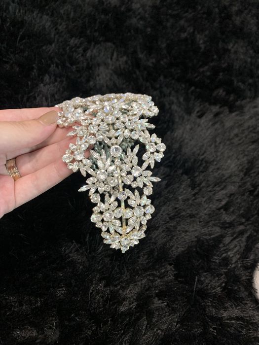 Accesoriu coronita par mireasă Elemente Swarovski