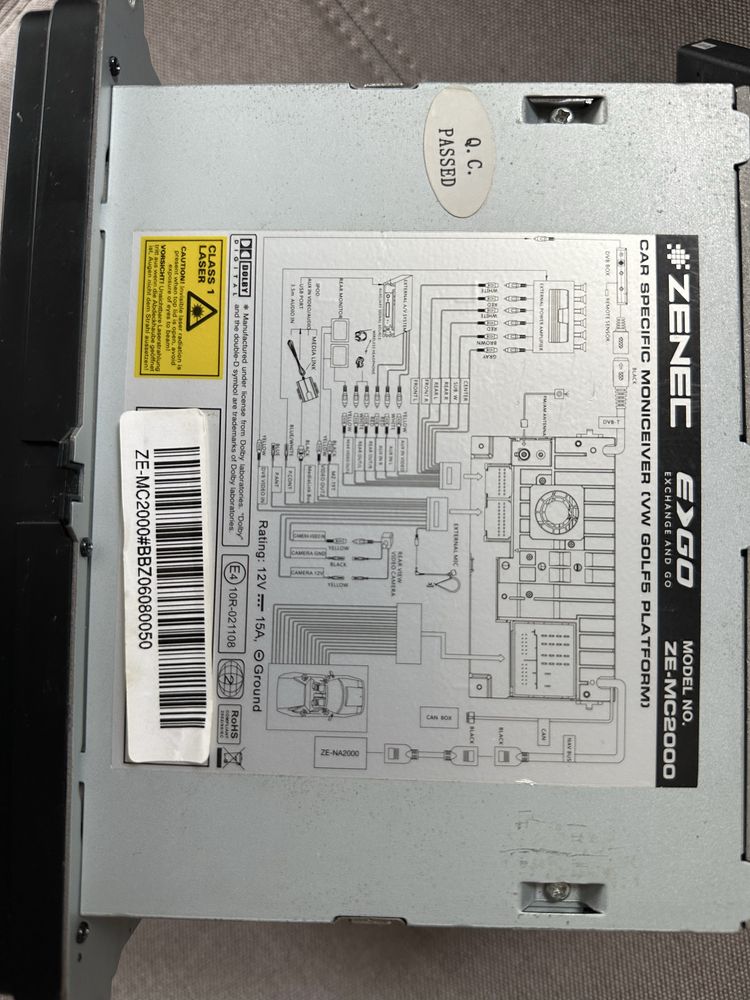 Navigatie Zenec VW Golf 5 ZE-MC2000