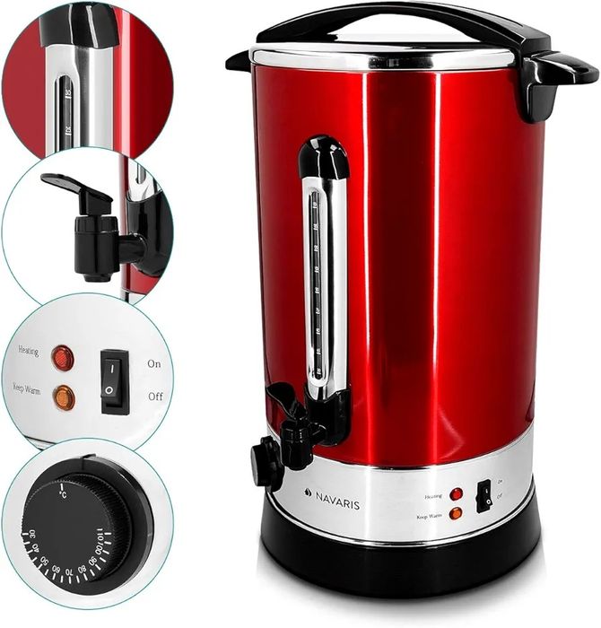 18л.Голям размер Диспенсър за топли напитки Navaris