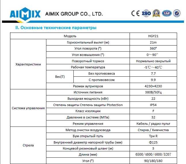 Паук 21 метр для + 60 куб бетона насос