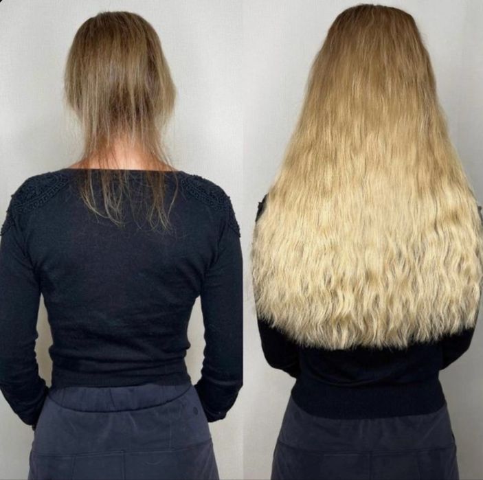 Наращивание волос астана, кератин, ботокс, биопротеиновые волосы