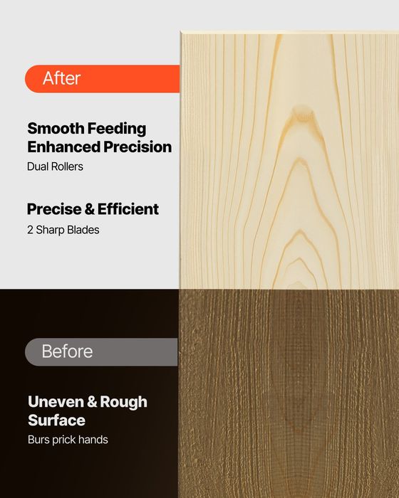 Grosime Planer,Doua-Lame,330mm,Motor 1800W,Lemn Tare si Moale