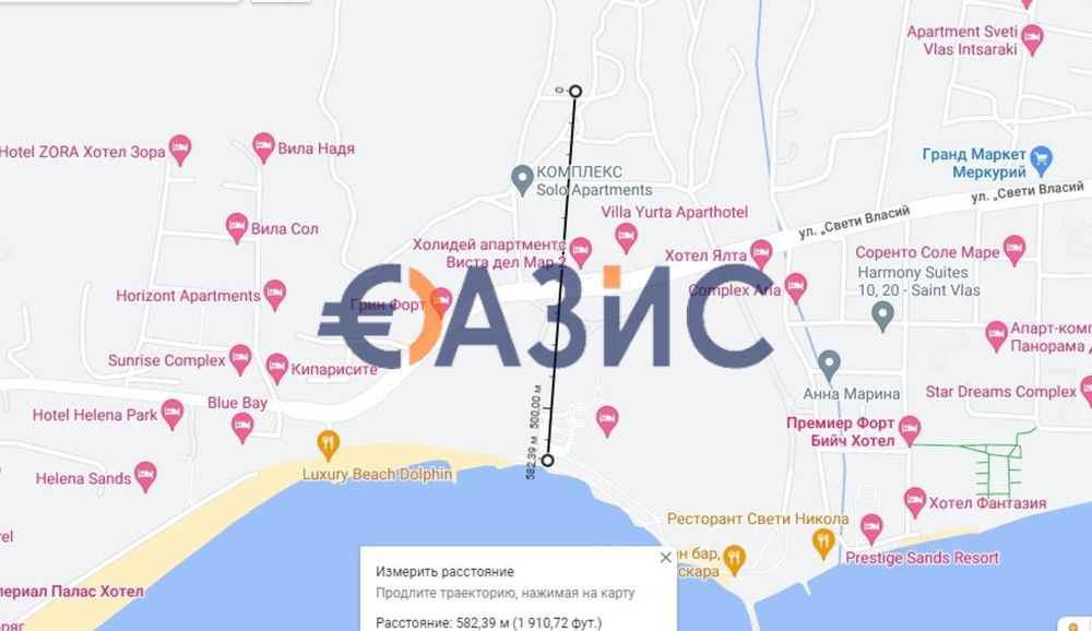 2-етажна недовършена къща с изглед към морето, м. Юрта Балкан, Свети