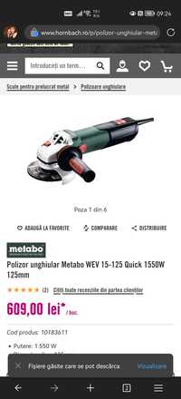 Polizor metabo 1550w