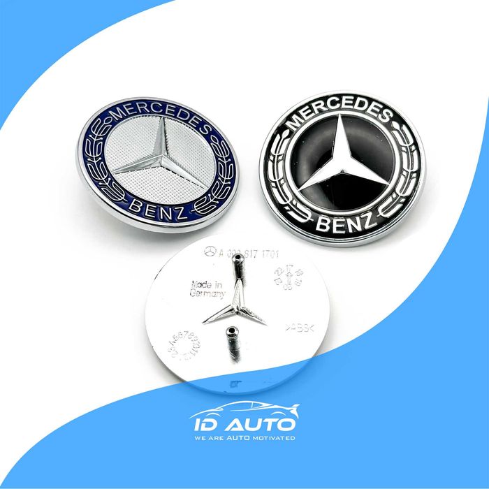 Емблема Mercedes Benz, предна тапа, мерник, мерцедес, с крачета