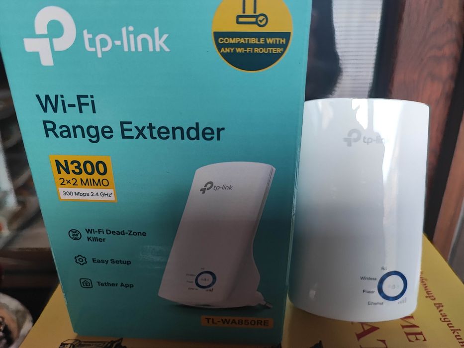 Wi-Fi Range Extender В ГАРАНЦИЯ TP-Link N300 TL-WA850RE
