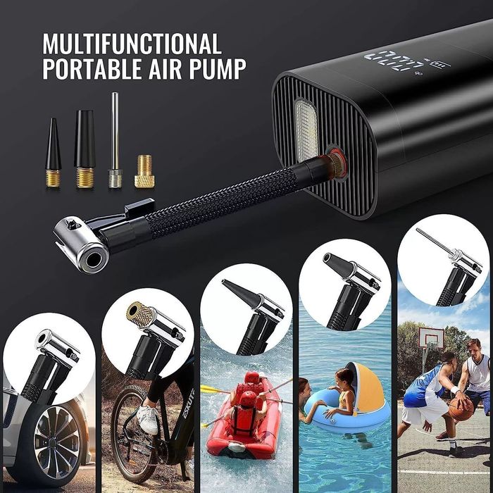 Compresor auto portabil cu acumulator, 12v, 150PSi, 20 bari, 4000 mAh
