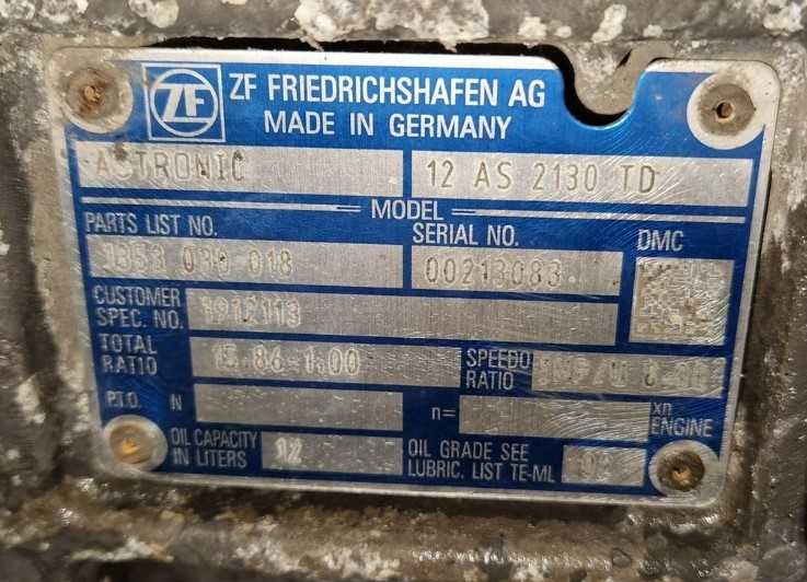 Cutie de viteze ZF 12AS2130 TD DAF XF 106 - Piese de schimb DAF