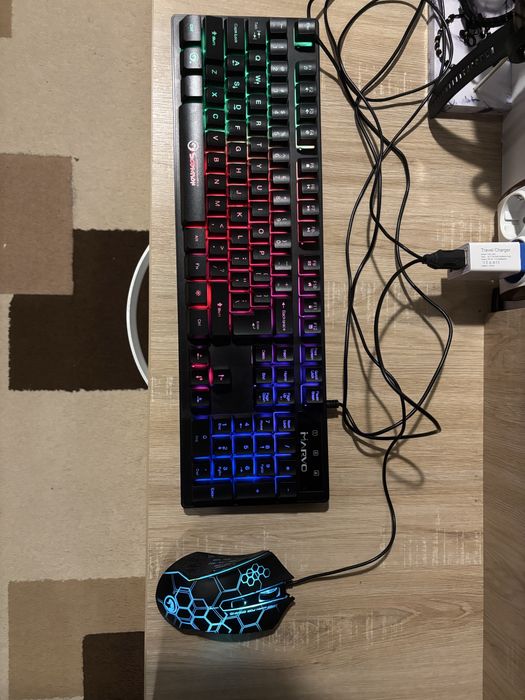 Tastatură Marvo + mouse gaming RGB