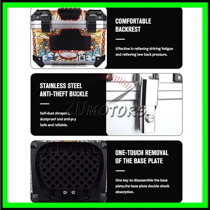 Portbagaj Moto Cross Enduro GS 45L - Cutie Topcase Moto Cross Enduro 45L
