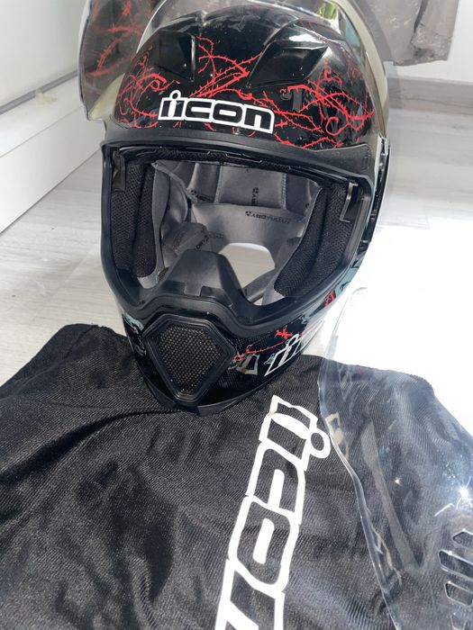 Cască moto Icon Airflite Skull 18 – mărimea S