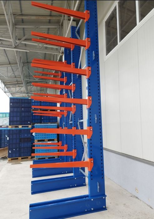 Rafturi metalice cantilever depozitare tevi