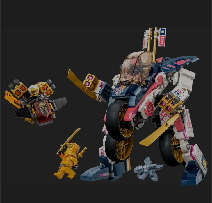 Lego Ninjago Motocicleta de viteză robot transformator a Sorei