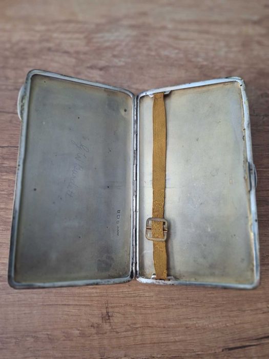 Сребърна английска табакера 1933 г. - 219 грама Sterling Silver