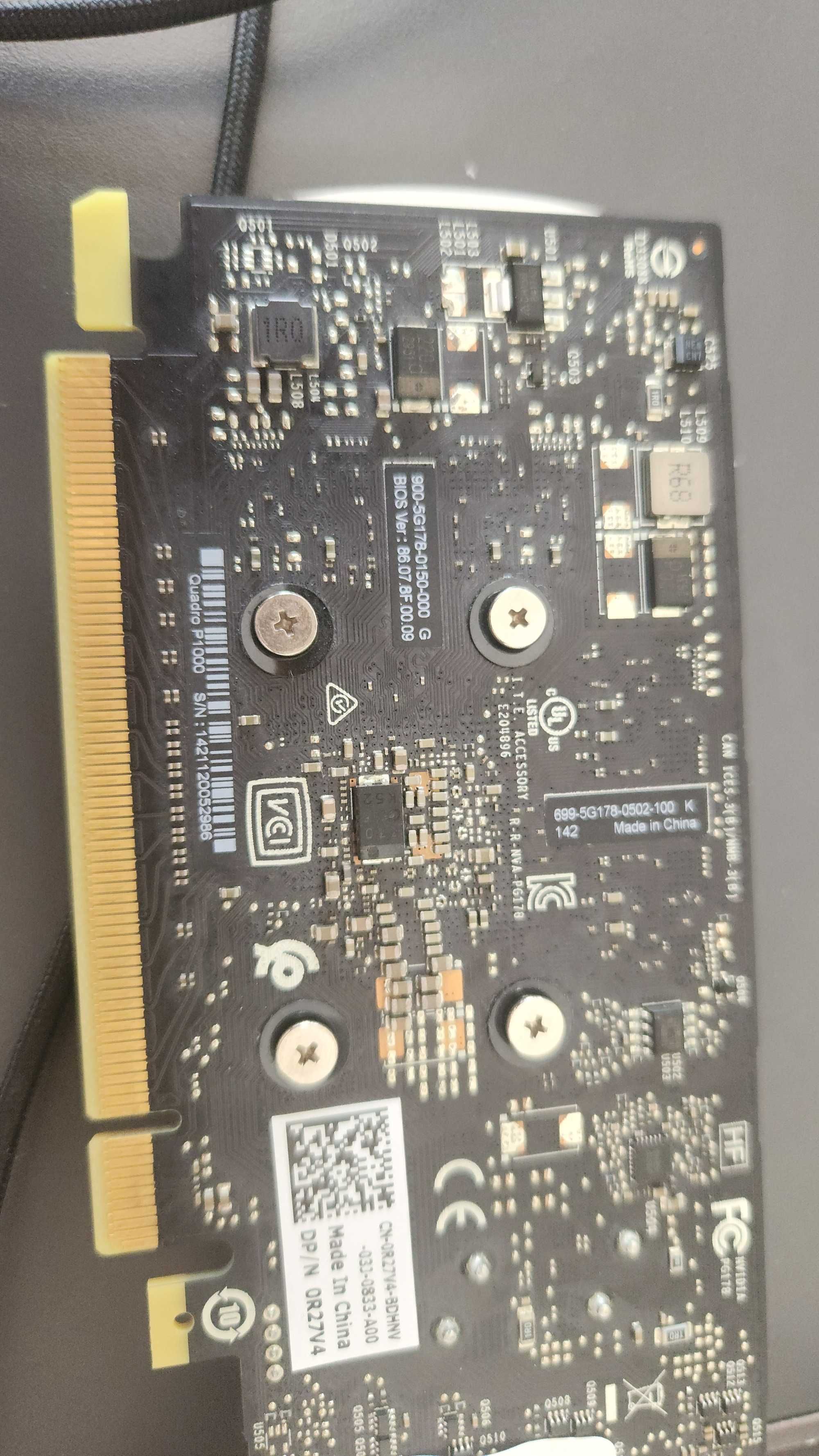 NVIDIA Quadro P1000 4096MB PCI-E 4x mini DisplayPort