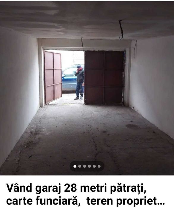 Garaj 28 metri pătrați,  carte funciară,  teren proprietate personală.