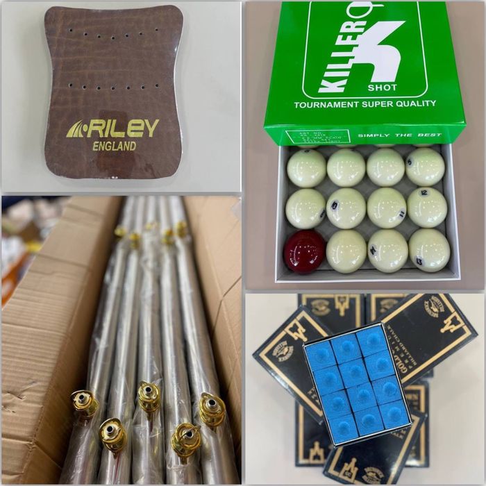 Billiard ishqibozlari qiziqtirgan barcha mahsulotlar. Imkon qadar bor.