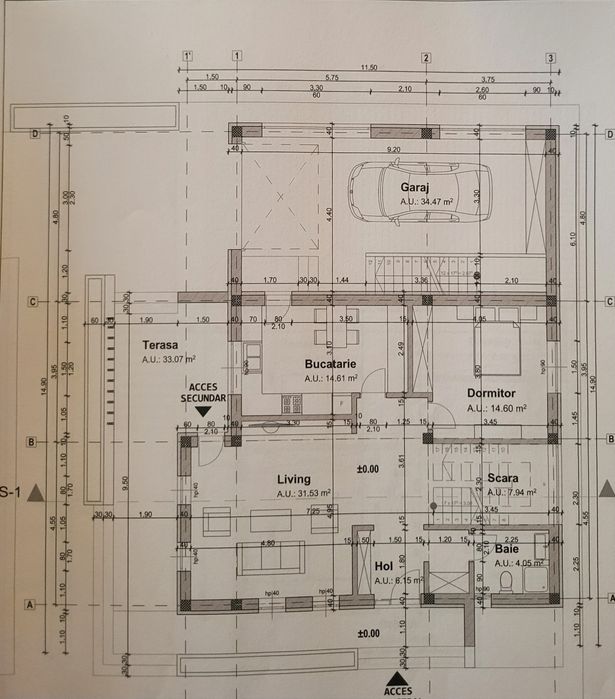 Casa la rosu proiect nou Calinesti Arges