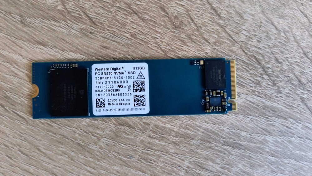 SSD M.2 NVMe Western Digital SN530 de 512GB