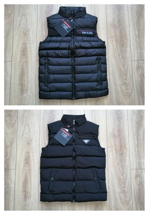 Prada мъжки елек в черен и матов цвят S M L XL