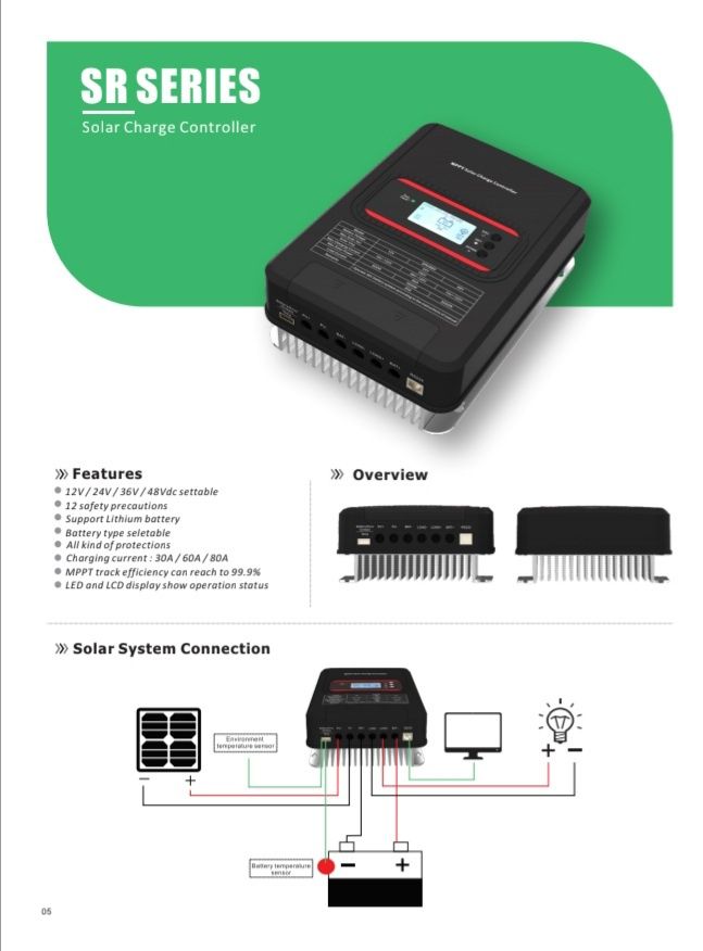 Controler, Regulator solar MPPT 60A cu răcire pasiva rulota, camper