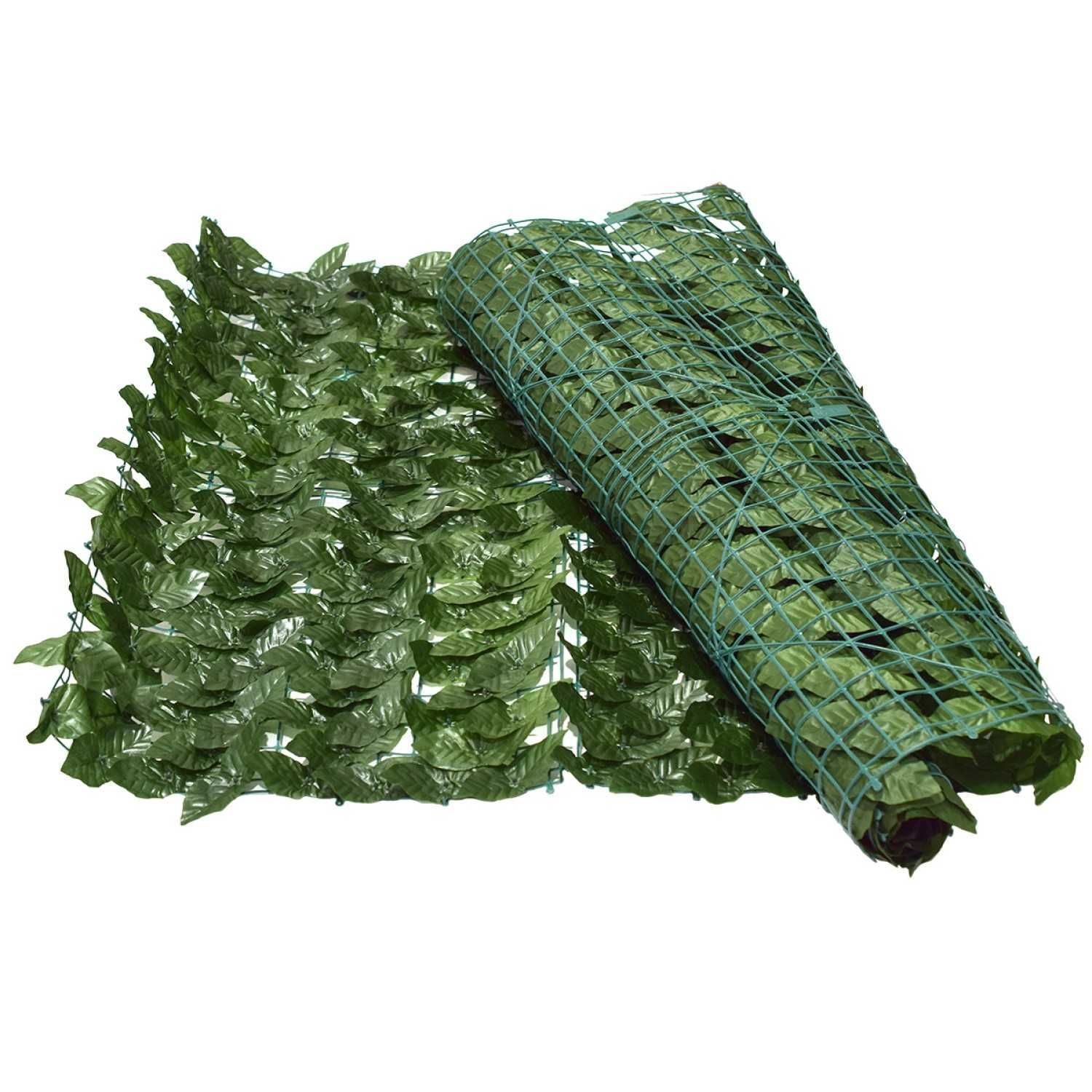 Gard verde frunze artificiale 1x3 m, decorativ / protectie / mascare