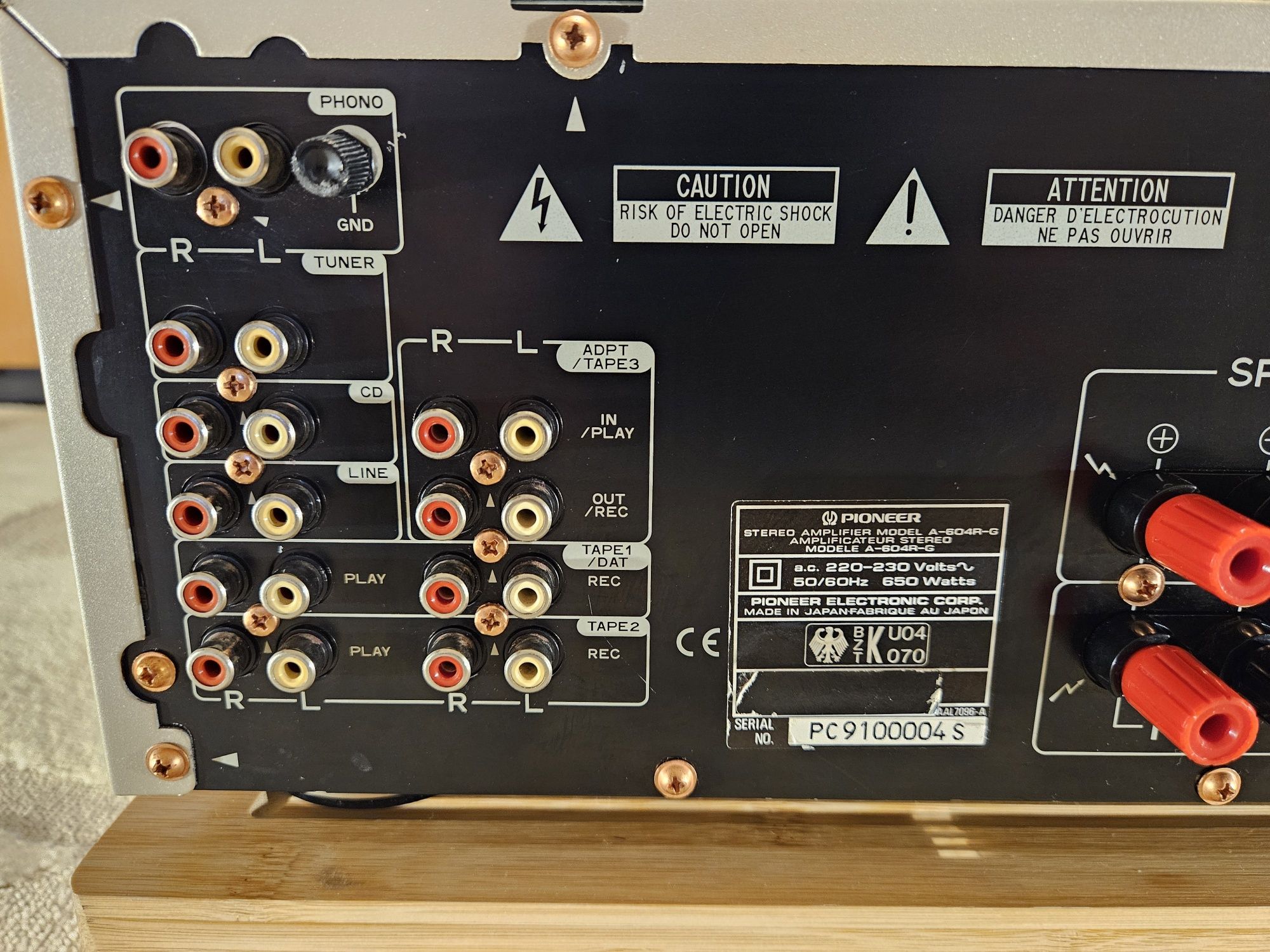 Amplificator Pioneer A 604R Gold Vintage