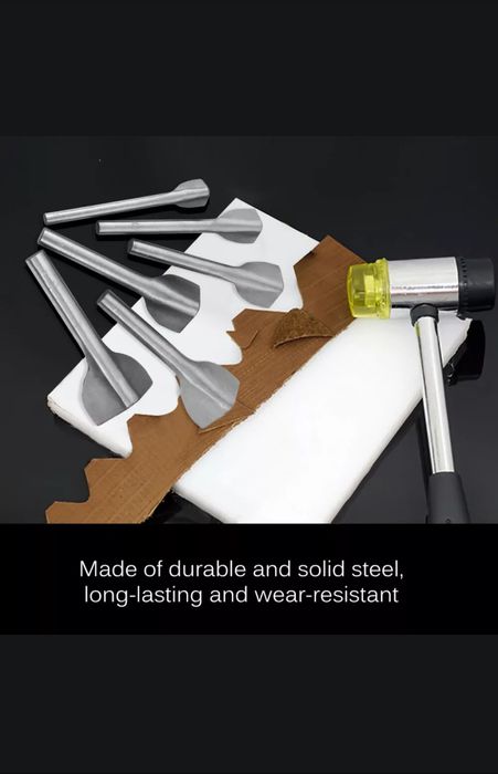 Set 6 cuțite în V de taiat piele : Nr 135