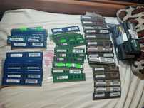 Lot 70 Memorii PC Server FBDIMM 512/1/2/4Gb DDR2 DDR3 Functionale