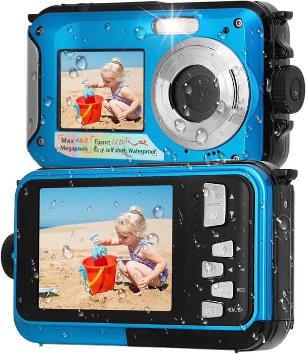 Подводна водоустойчива камера, до 3 метра, Full HD 2.7K 48MP автофокус